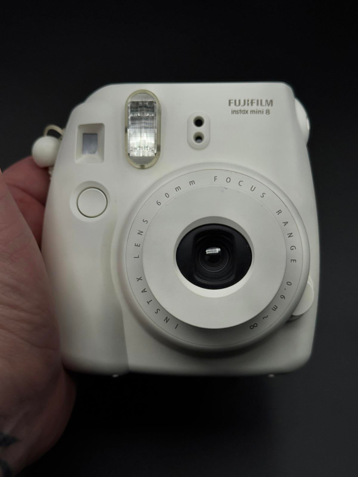 Fujifilm Instax Mini 8 White Instant Camera - Works Perfectly