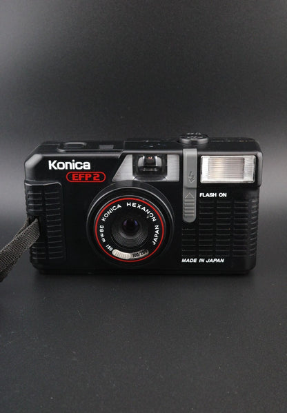 Konica EFP 2 Vintage 35mm Film Point and Shoot Camera - Film Tested & Working
