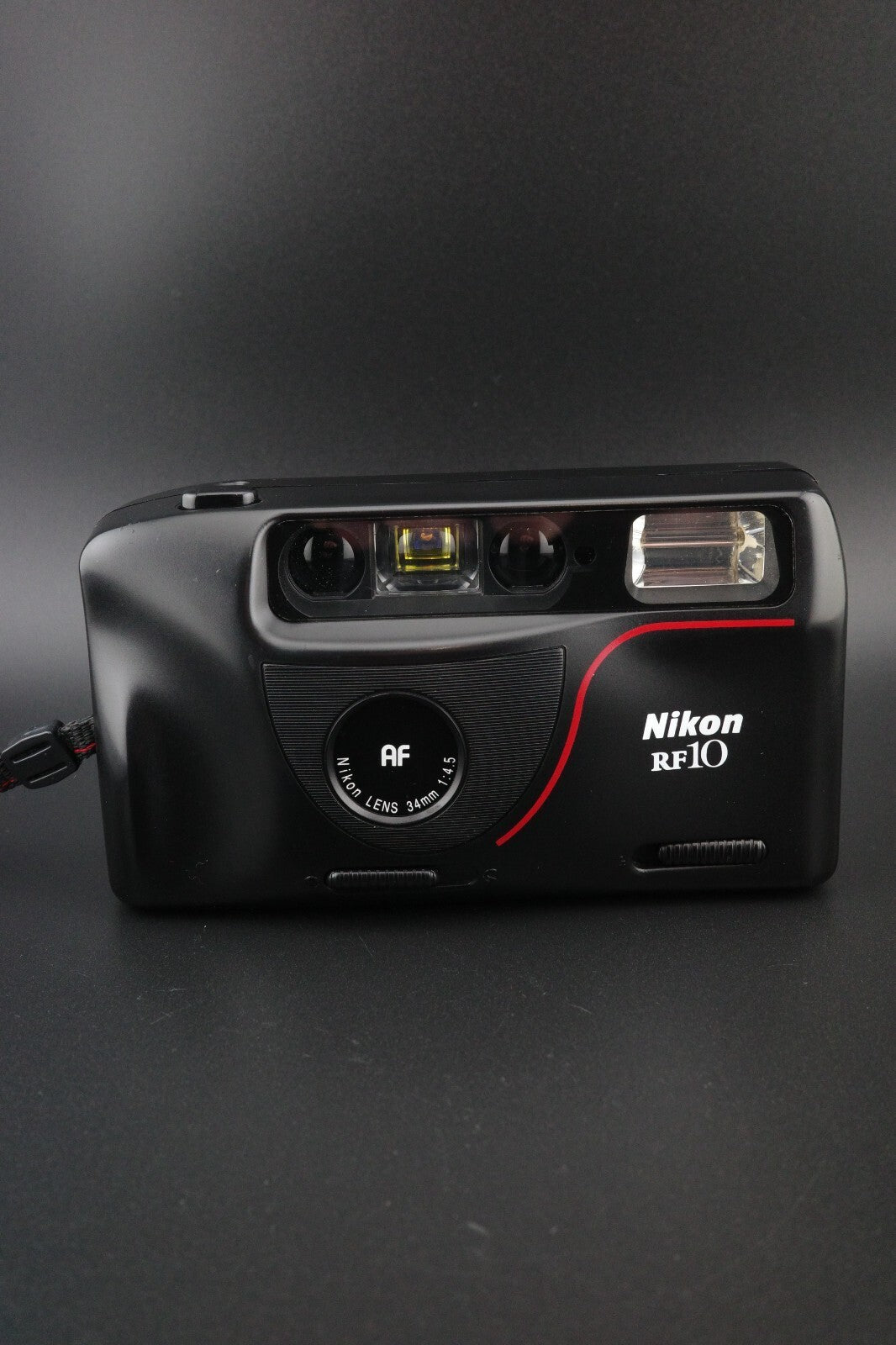 Nikon RF10 Vintage 35mm Film Camera + Batteries and Case - Film Tested & Working