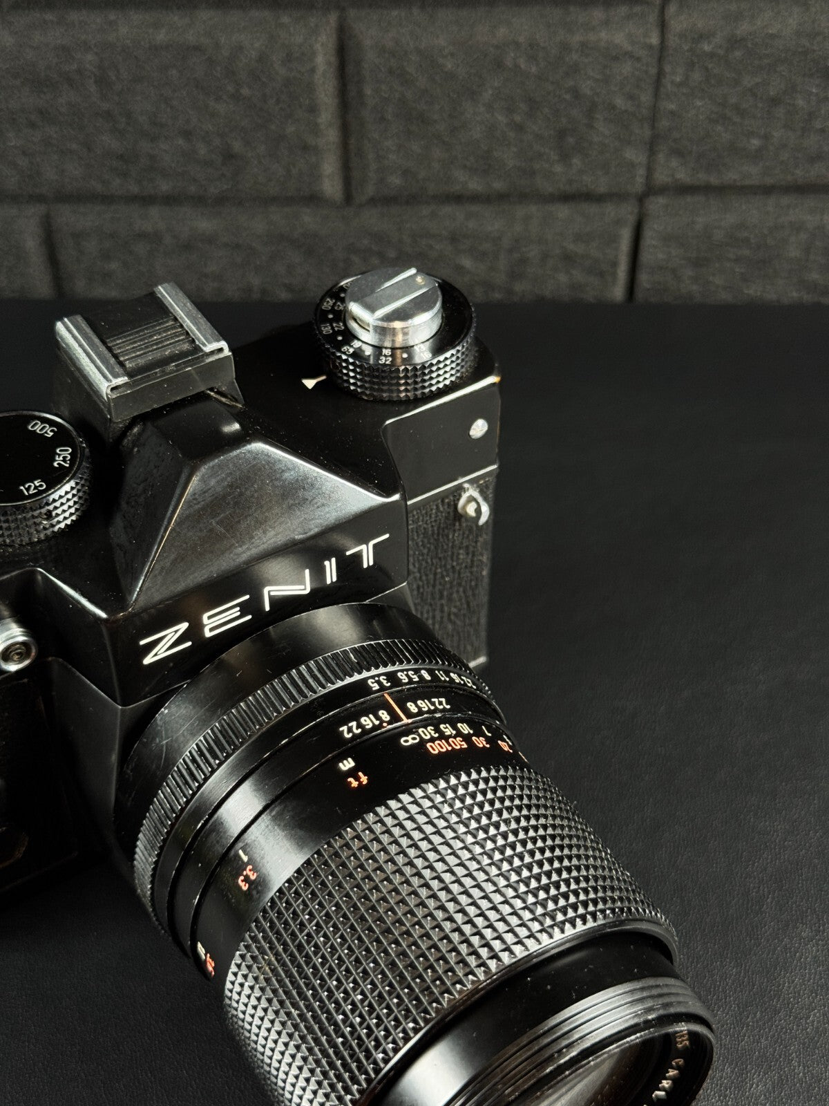 Zenit 12XP 35mm SLR Camera Zeiss Jena DDR 135mm Lens