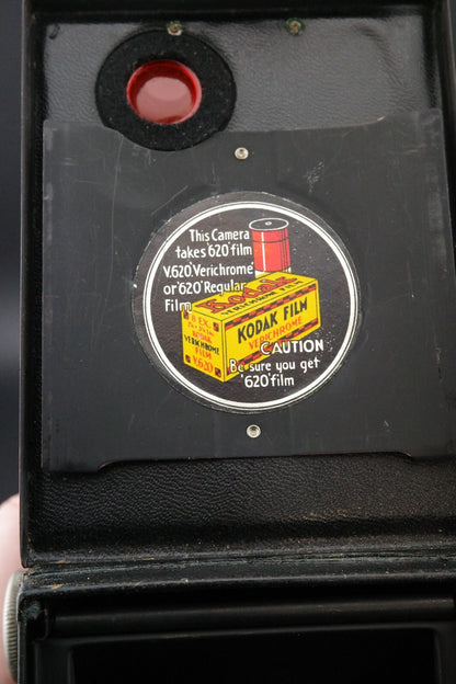 Kodak Six-20 Brownie Junior 620 Film Box Camera 1930s - Tested & Working