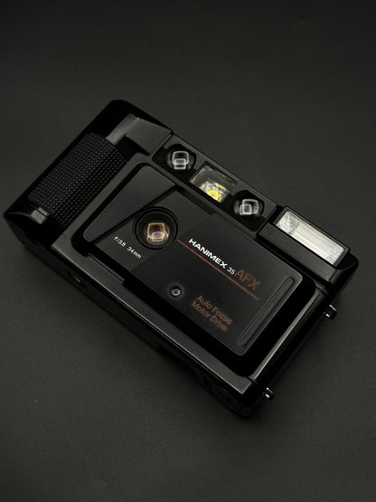 Hanimex Vintage Instant 35mm Film Camera AFX Black & Case  - Tested and Working