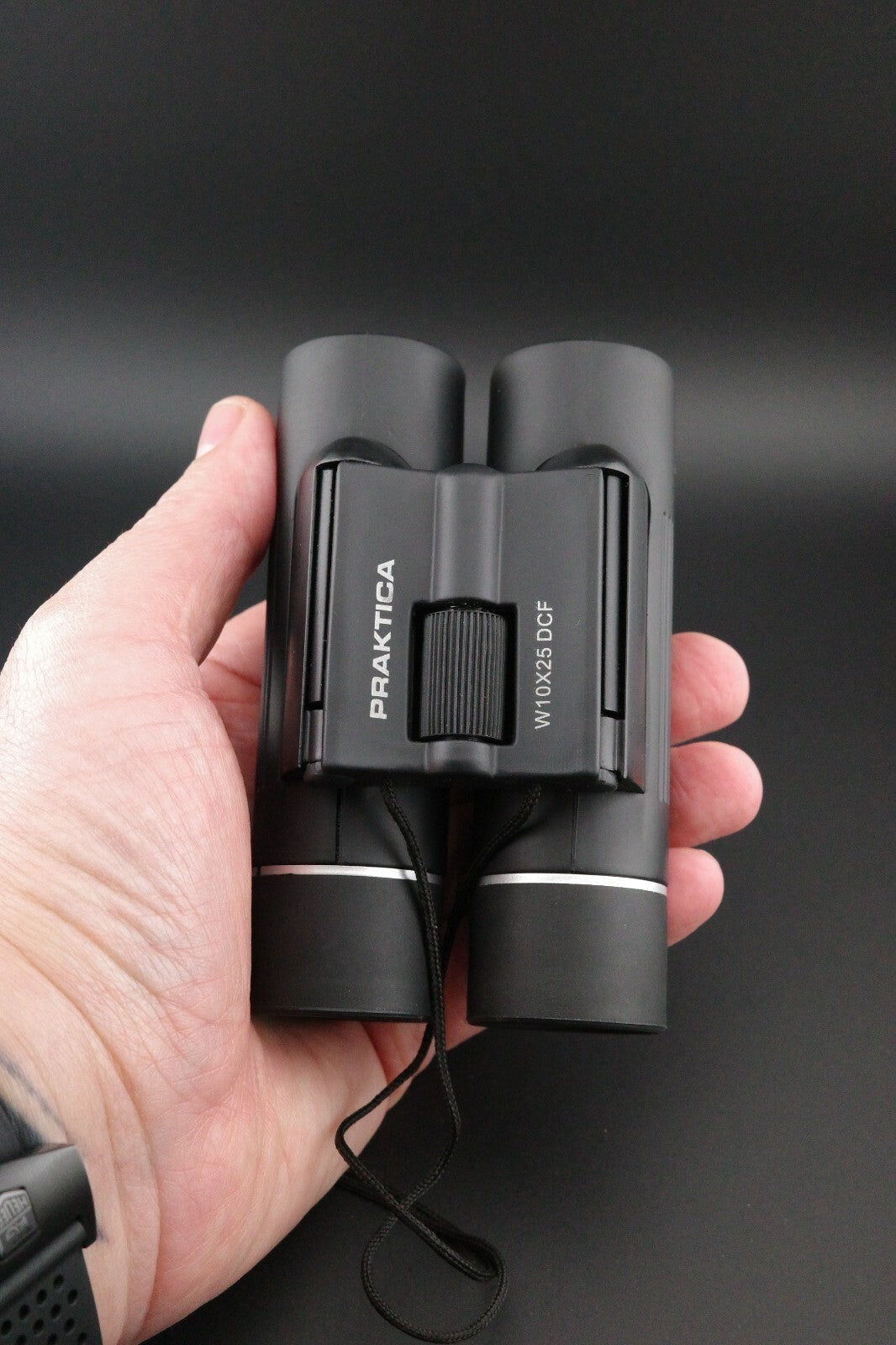 Praktica W10x25 DCF 10x25 Compact Binoculars With Case - Tested & Working