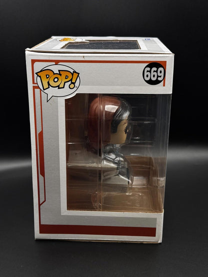 Funko POP! Star Wars Bo-Katan on Throne The Mandalorian #669 Vinyl Figure - New
