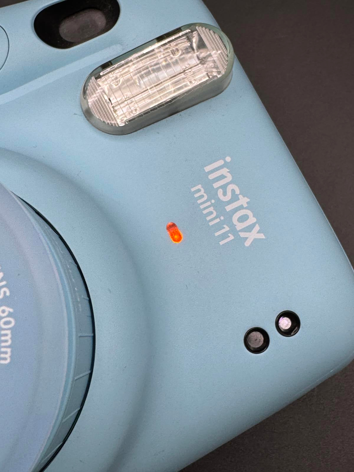 Fujifilm Instax Mini 11 Baby Blue Instant Camera + Film & Batteries - Working