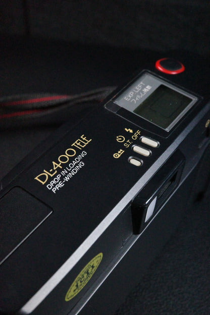 Fuji DL-400 Tele Point & Shoot With 35mm Film Camera - Boxed, Working (Fungus)