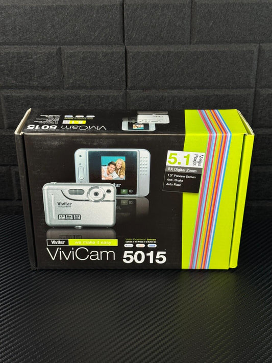 Vivitar Vivicam 5015 5.1MP Compact Digital Holiday Camera - New, Boxed & Sealed