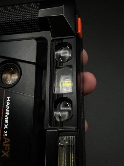 Hanimex Vintage Instant 35mm Film Camera AFX Black & Case  - Tested and Working