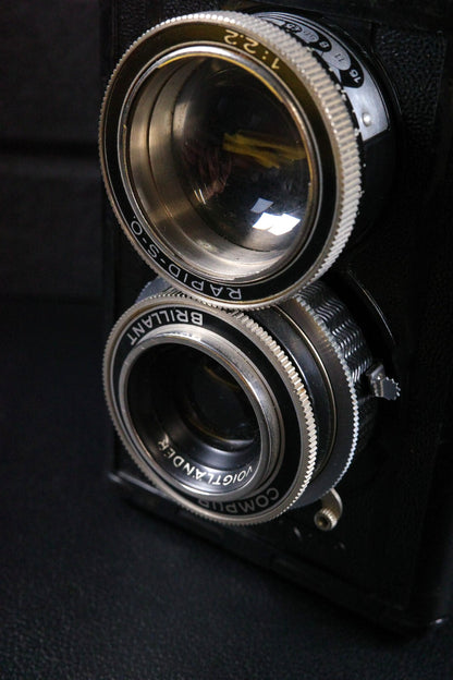Voigtlander Brilliant Vintage 1930's 120 Film TLR Camera - Tested & Working