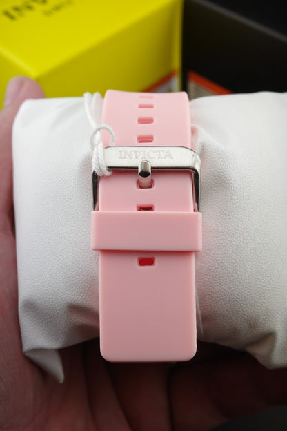 Brand New & Boxed Invicta Celestial Lady 70385 Pink Dial & Pink Silicone Strap 45.3mm Quartz Watch