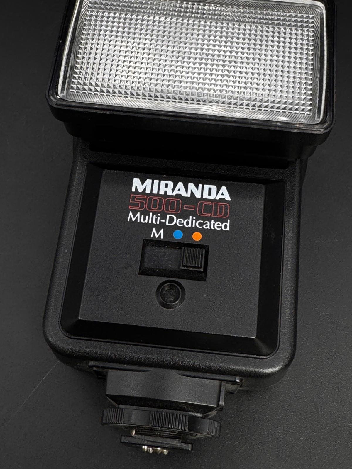 Miranda 500 CD Multi-Dedicated Flash For Canon, Minolta & Nikon - Working (C39)