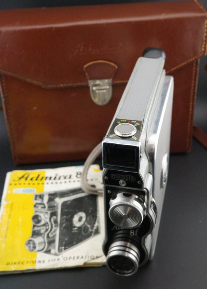 Meopta Admira 8F Standard 8mm Cine Camera + Case Manual Untested Spares Repair