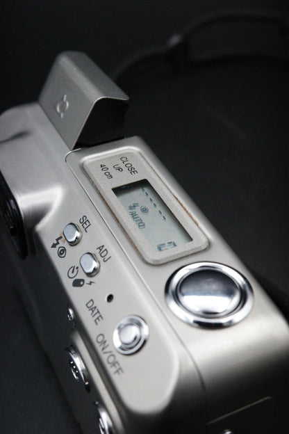 Vintage Minolta Vectis 300 Stainless Steel APS Film Camera - Tested Working