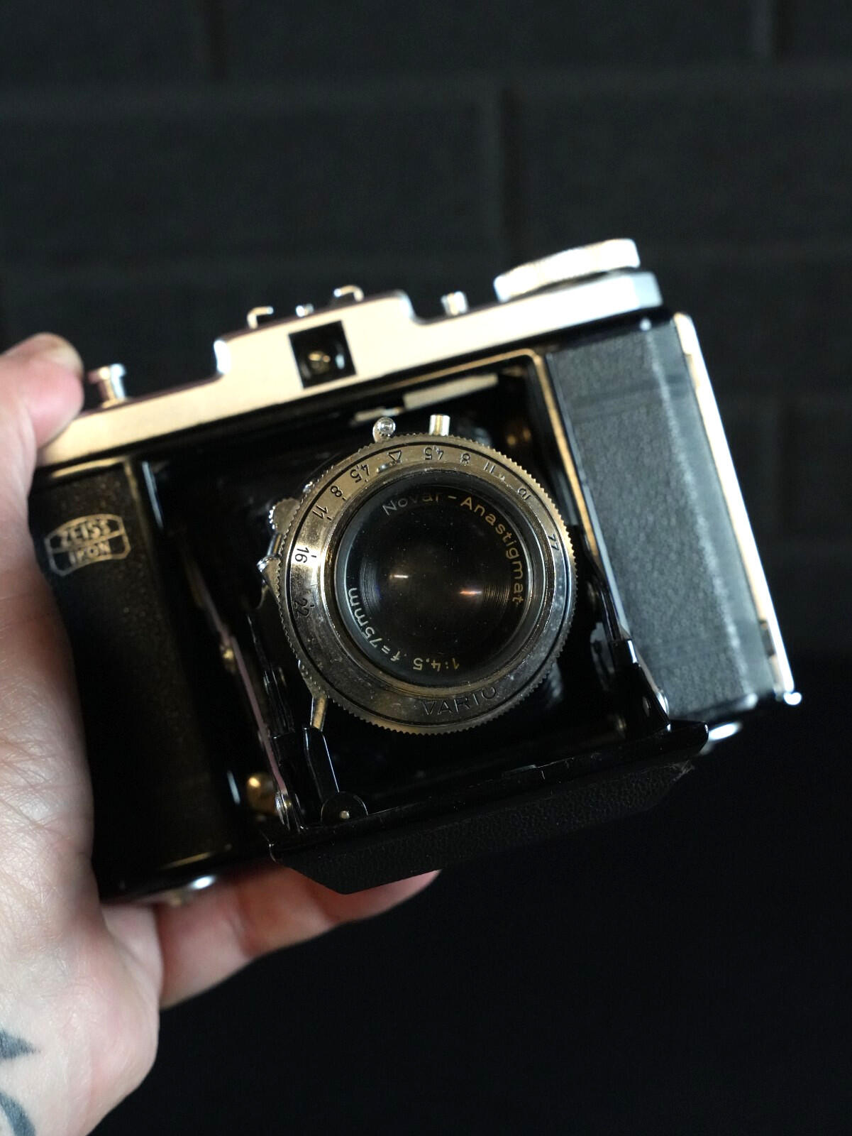 Zeiss Ikon Nettar 518/16 Vintage 1950s Folding Bellows Camera + Extras - Working