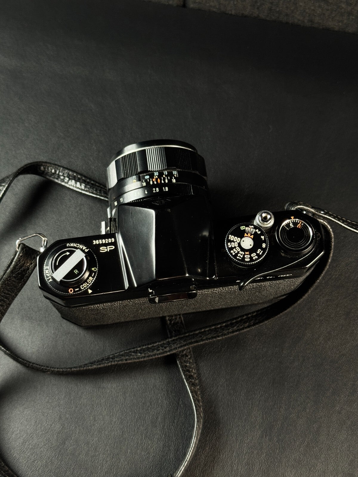 Asahi Pentax Spotmatic SP 35mm SLR Film Camera + Takumar 55mm 1.8 Lens - Working