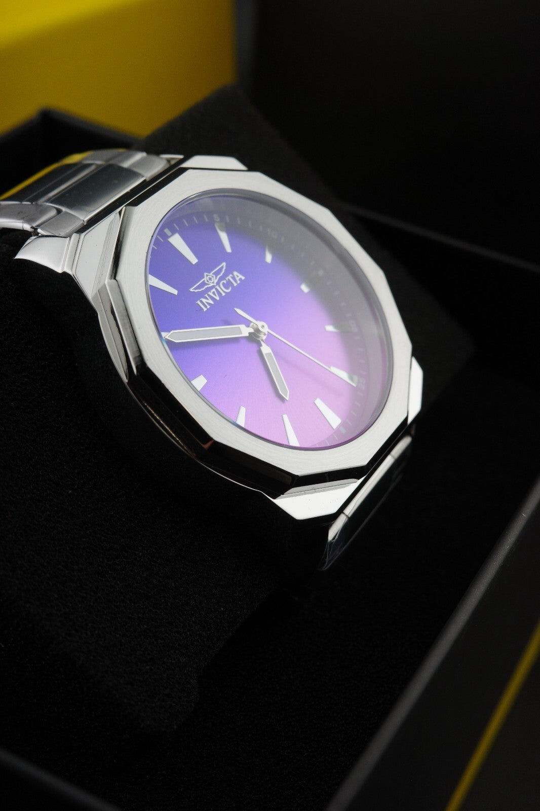 New & Boxed Invicta Speedway Dominus 50981 Men’s Watch 42mm Steel - Purple Dial