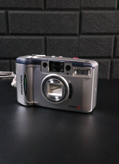 Praktica Power Zoom Z2860 AF 35mm Point & Shoot Film Camera with Case - Working