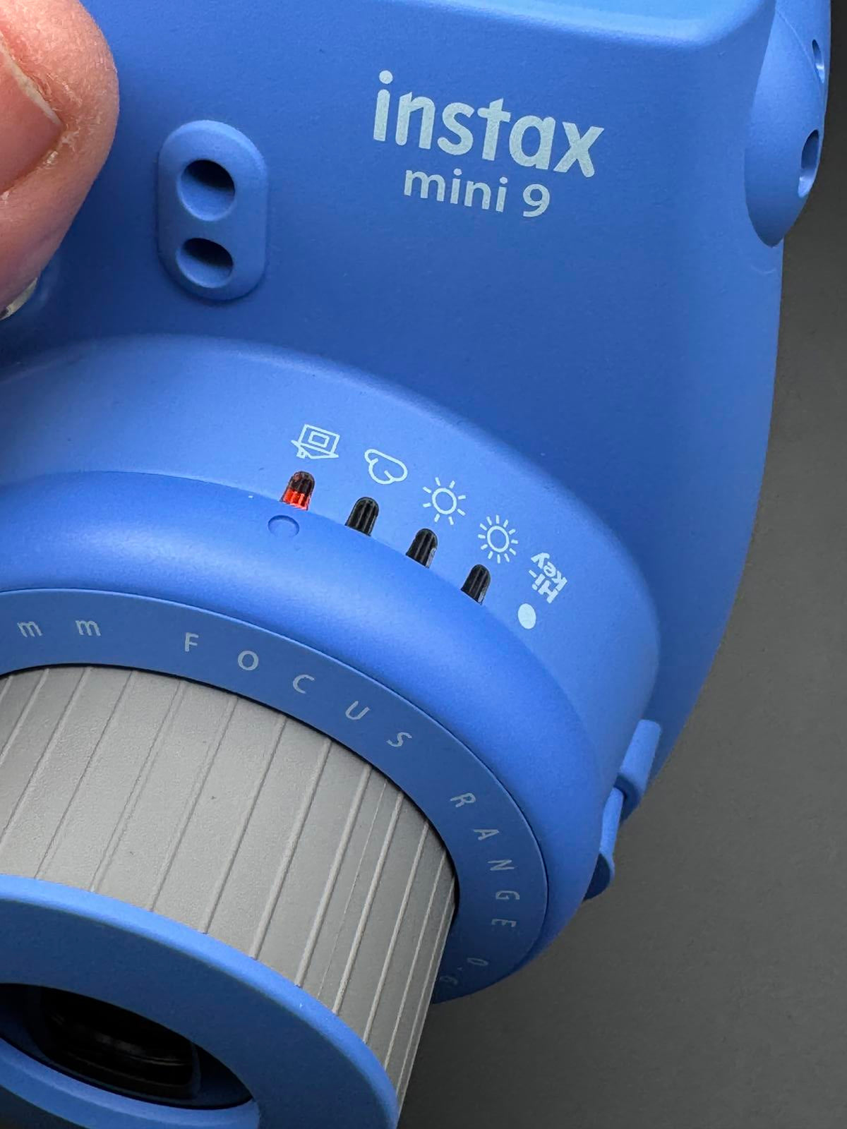 Boxed Fujifilm Instax Mini 9 Instant Camera Cobalt Blue + Film & Batteries