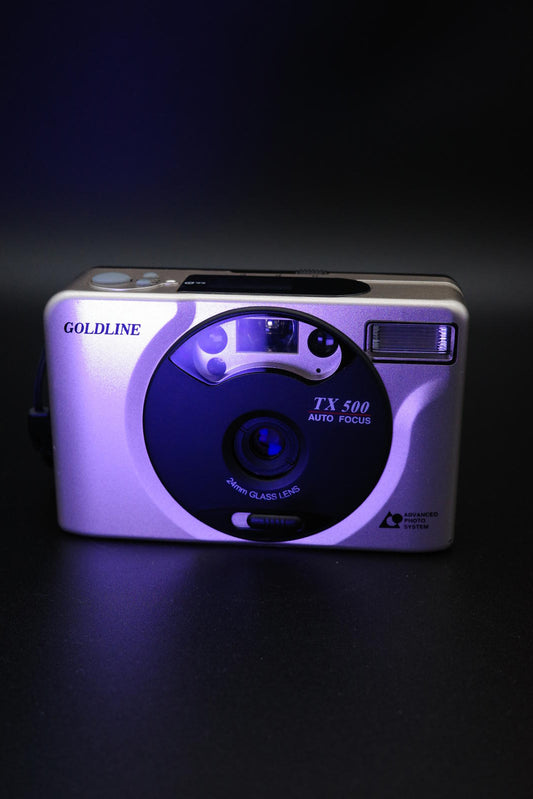 Goldline TX 500 APS Point & Shoot Vintage Compact Film Camera Working