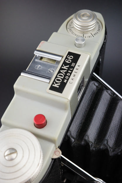Kodak 66 Model III Vintage 120 Film Folding Camera Anaston 75mm Tested & Working