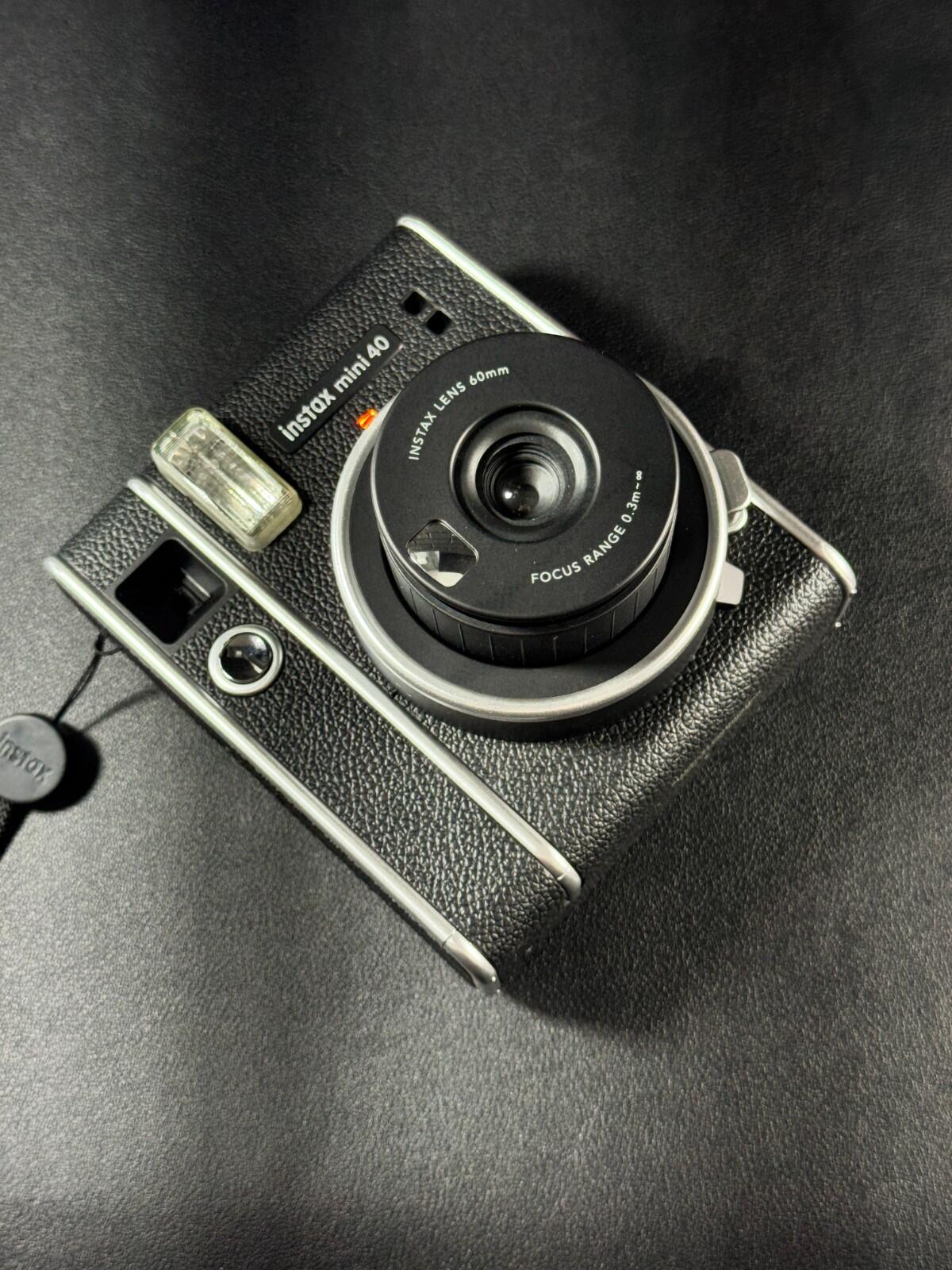 Fujifilm Instax Mini 40 Instant Camera + Case, Film & Batteries (Tested Working)