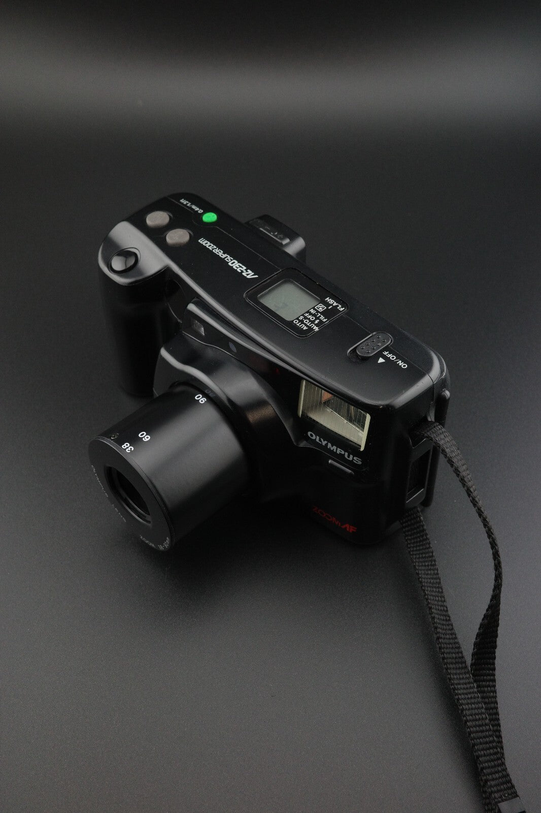Olympus AZ-230 Superzoom 35mm Film Camera 38-90mm Autofocus - Tested & Working