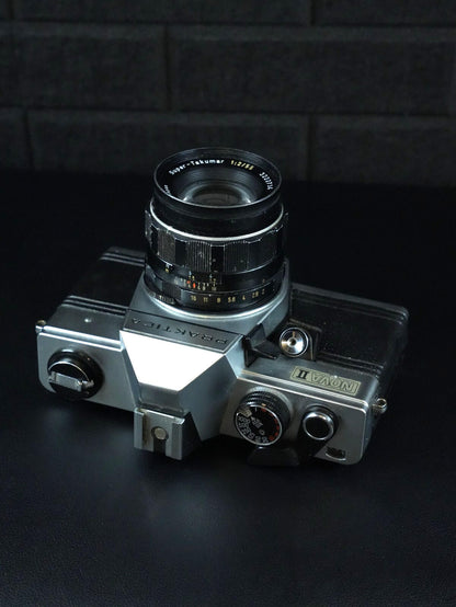Praktica Nova II Vintage 1960's 35mm Film Camera + 55mm F2 Lens - Fully Working