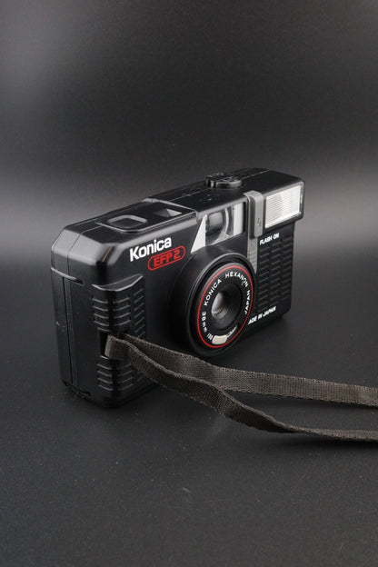 Konica EFP 2 Vintage 35mm Film Point and Shoot Camera - Film Tested & Working