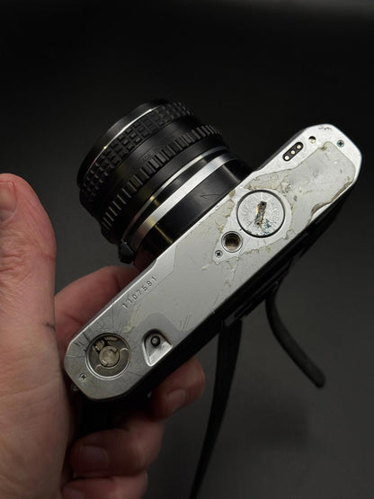 Vintage Pentax ME 35mm Film Camera + Pentax 50mm F1.7 Lens - Read Details (B160)
