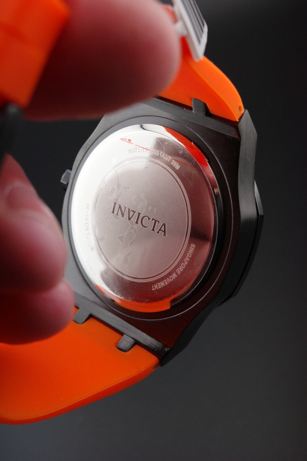 Invicta Speedway Rim 69490 Men’s Watch 42mm Black Orange - Brand New & Boxed