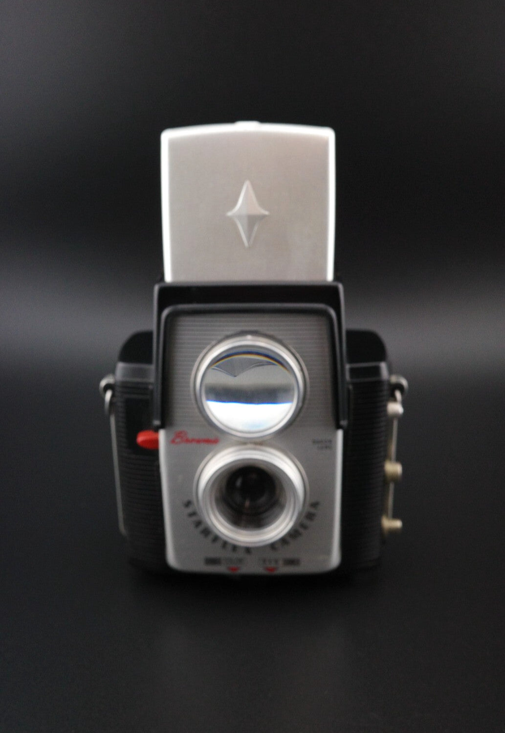 Kodak Brownie Starflex Vintage 127 Film Camera + Leather Case - Tested & Working