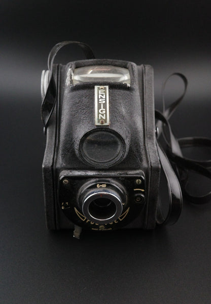 Vintage 1940's Ensign Ful-Vue 120 Film Camera + Case - Faulty Spares or Repair