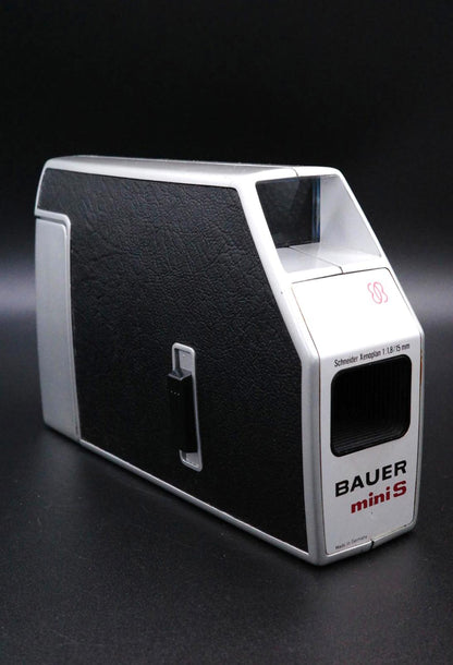 Bauer Mini S - Super 8mm Vintage 1970's Cine Camera & Case - Untested
