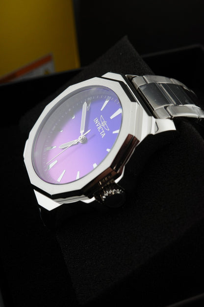 New & Boxed Invicta Speedway Dominus 50981 Men’s Watch 42mm Steel - Purple Dial