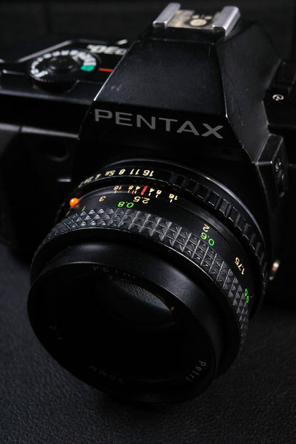Pentax P30N 35mm Film Camera With Petri 50mm F/2 lens - Faulty Spares or Repair