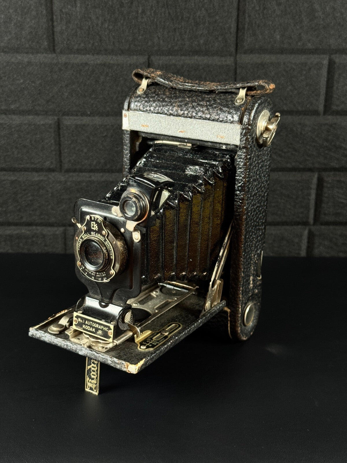 Kodak Junior No. 1 Autographic Vintage 1915 Ball Bearing Shutter Folding Camera