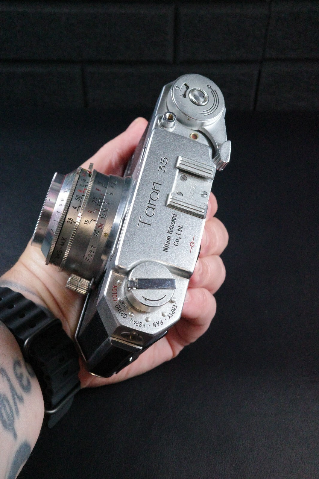 Taron 35 Vintage 1950's Camera + Case - Winds & Fires - Faulty Jammed Focusing Lever