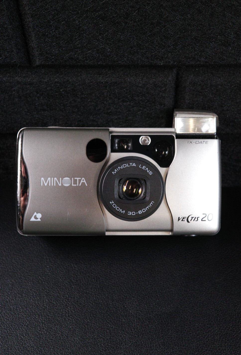 Minolta Vectis 20 Vintage 1990's APS Film Point and Shoot Zoom Camera - Working