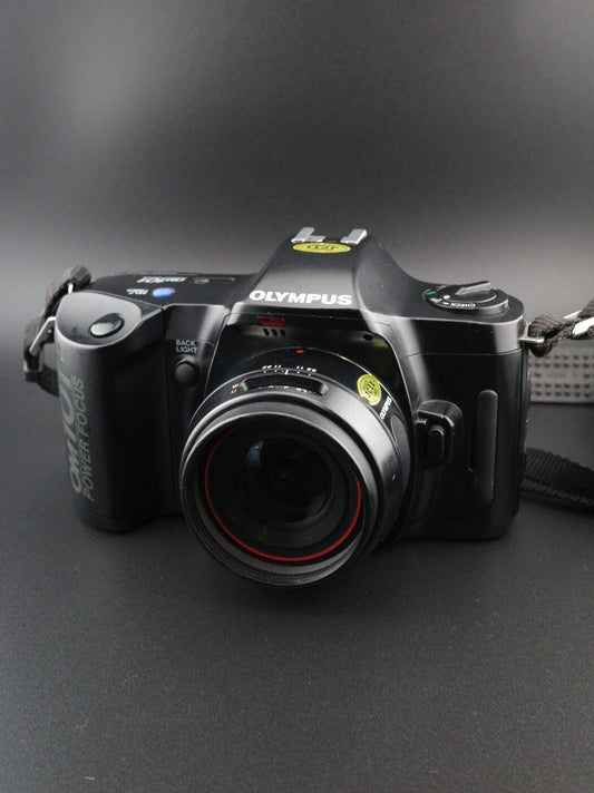 Olympus OM101 Power Focus 35mm SLR Camera + 50mm f/2 Lens Film Tested &  Working