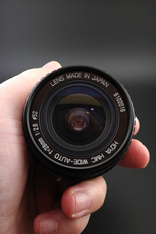 Vintage Hoya HMC Wide-Auto 28mm f/2.8 Manual Focus Prime lens - Canon FD mount