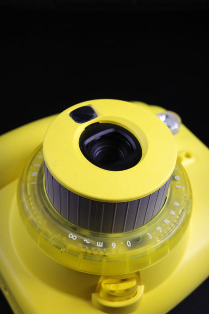 Fujifilm Instax Mini 9 Yellow Instant Camera - Film Tested & Fully Working