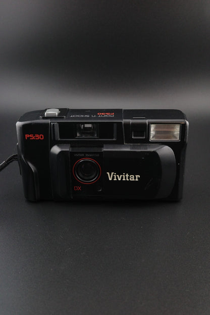 Vivitar PS-30 Vintage 1990's 35mm Point and Shoot Film Camera - Tested & Working