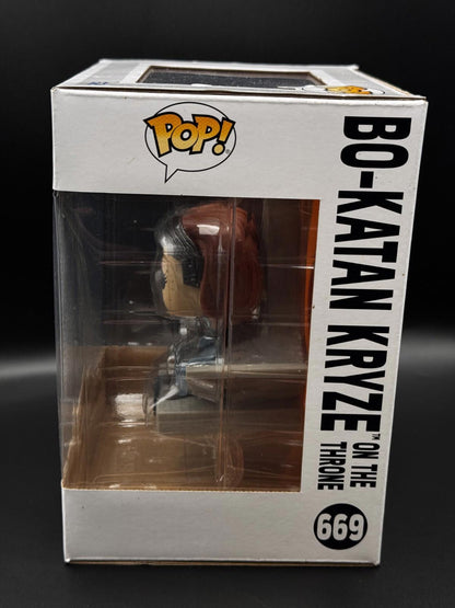 Funko POP! Star Wars Bo-Katan on Throne The Mandalorian #669 Vinyl Figure - New