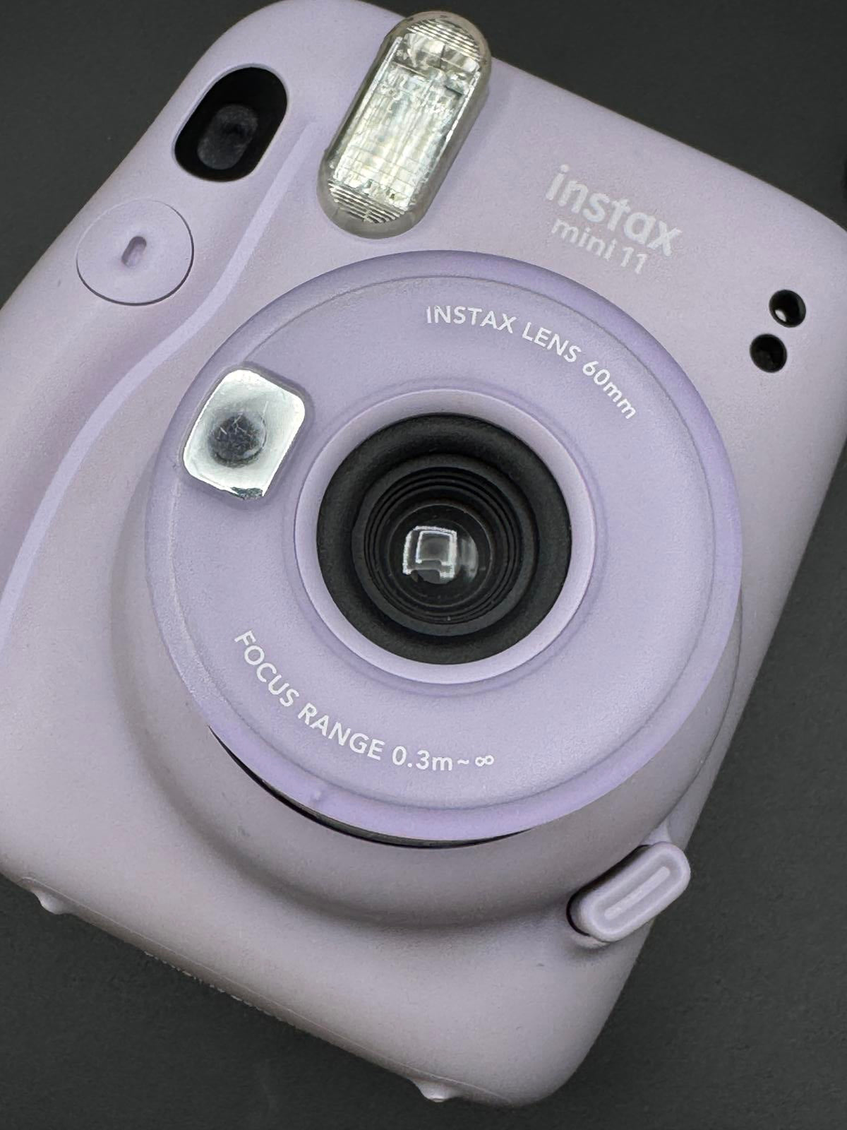 Boxed Fujifilm Instax Mini 11 Lilac Instant Camera + Film & Batteries - Working