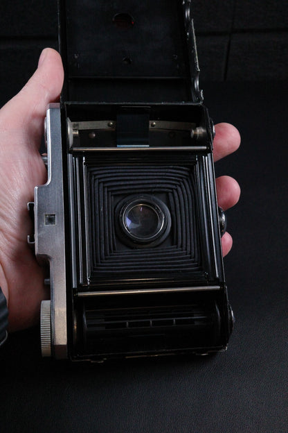 Zeiss Ikon Nettar 517/16 Vintage 1950's 120 Film Camera - Working - Heavy Fungus On Lens