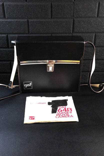 GAF 64R Vintage 1970's Super 8 Cine Movie Camera & Case - Faulty Spares Repair