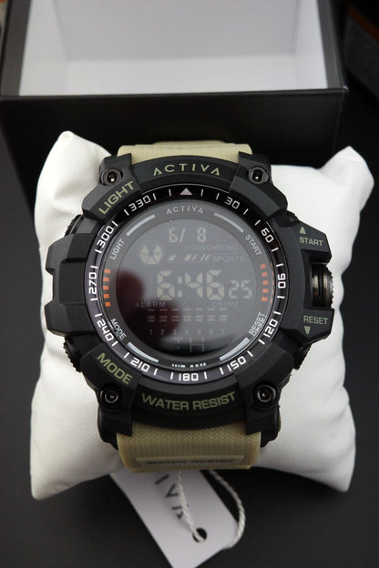 Activa Strike X Invicta ACW8020-002 Men's Digital Watch 56mm Beige - New & Boxed
