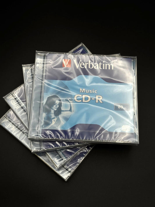 4 Verbatim CD-R80Audio Music Digital Blank CDR Recordable Discs - NEW & SEALED