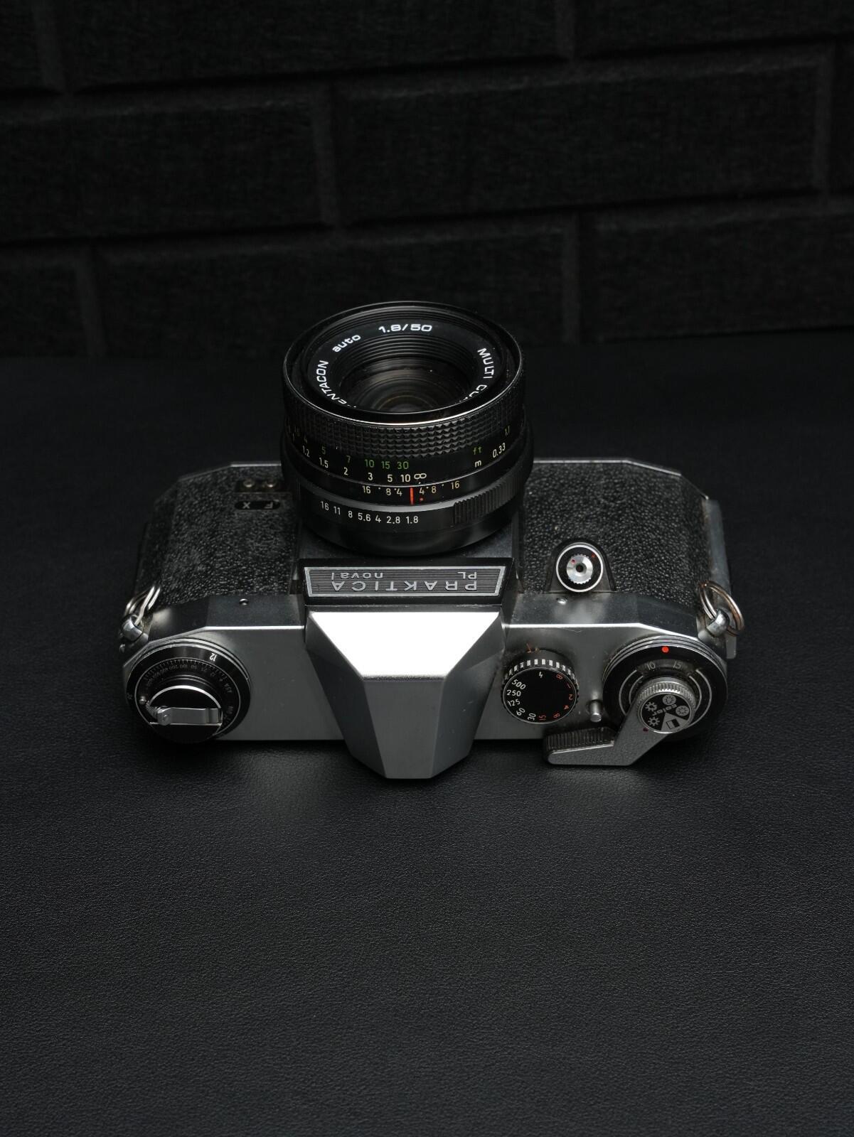 Praktica PL Nova 1 1960's 35mm Film Camera + Pentacon 50mm 1.8 Lens - Faulty (Read Description)