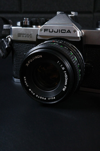Working Fujica STX-1 Vintage 1980's 35mm SLR Film Camera - X-Fujinon 50mm f/1.9